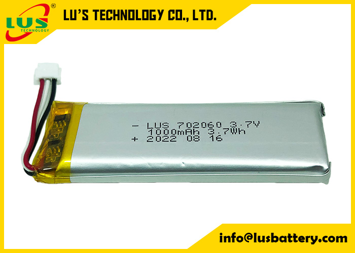 LP702060 Ultra Thin Lithium Polymer Battery 3.7V High Capacity For Mini Printer