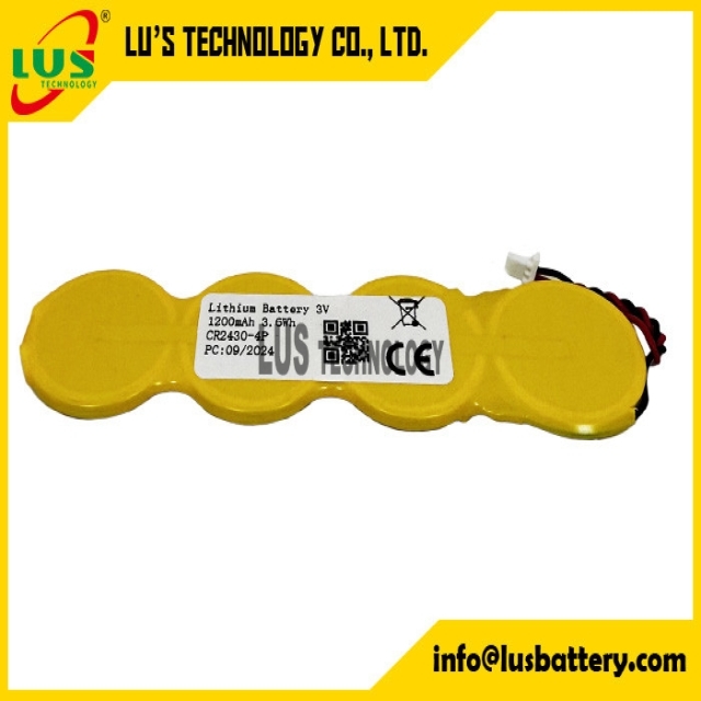 Ses-imagotag mriergy 3v 1200mah CR2430 limno2 coin cell battery pack OEM CR2430-4P button cell battery pack