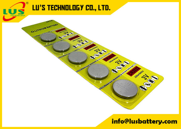 CR2032 non-rechargeable coin-cell battery 210mah 220mah 230 mah 240mah Lithium Battery 3V CR2032 button cell 5 counts per card