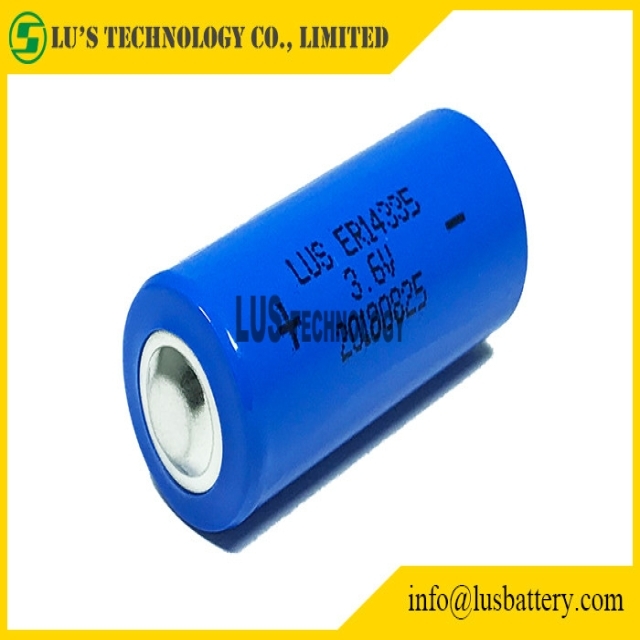 Er14335 3.6v Lithium LiSOCl2 Battery 3.6V 1.65AH 2/3AA primary battery