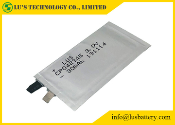 Non Rechargeable cell 3.0V 30mAh Prismatic Limno2 Battery CP042345 For Key