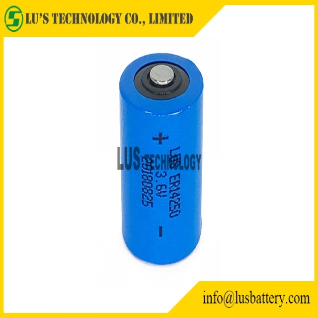 Non Rechargeable ER14250 Lithium Battery 3.6 V 1/2 AA Size 1200mAh Lisocl2 Battery