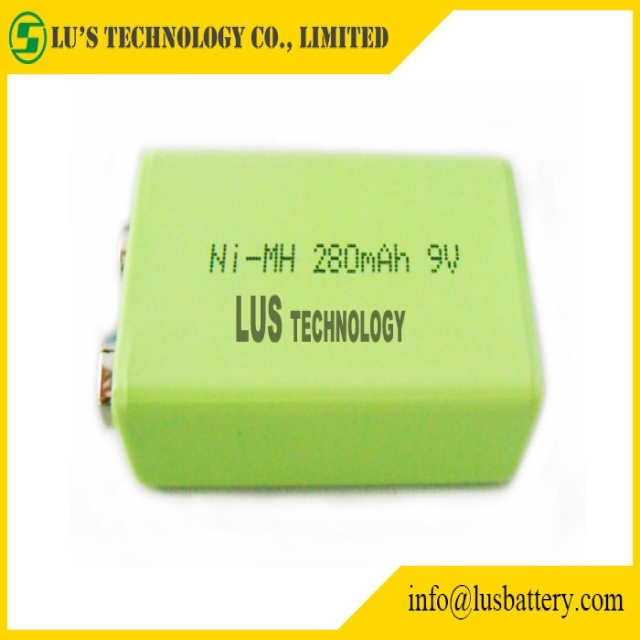 9V 280mah Prismatic Nimh Battery 6F22 9v Battery nimh rechargeable battery 9v nimh cell
