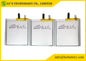 RFID Thin Cell Battery CP224248 3.0v 850mah Long Life For Bluetooth Tags