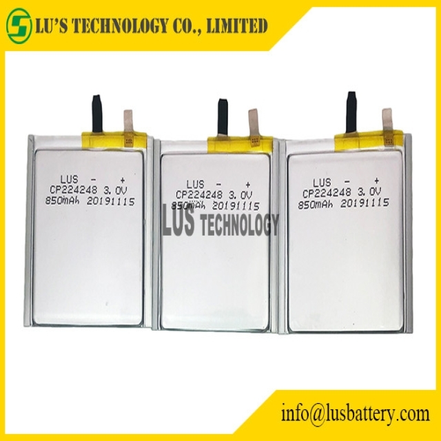RFID Thin Cell Battery CP224248 3.0v 850mah Long Life For Bluetooth Tags