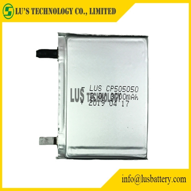 3.0 V CP505050 3000mah Limno2 Thin Battery 3.0 volt Disposable Pouch Cell CP505050