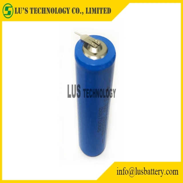 3.6V 3200mAh Lithium Thionyl Chloride Battery LiSoCl2 Power Type ER18505M with pins