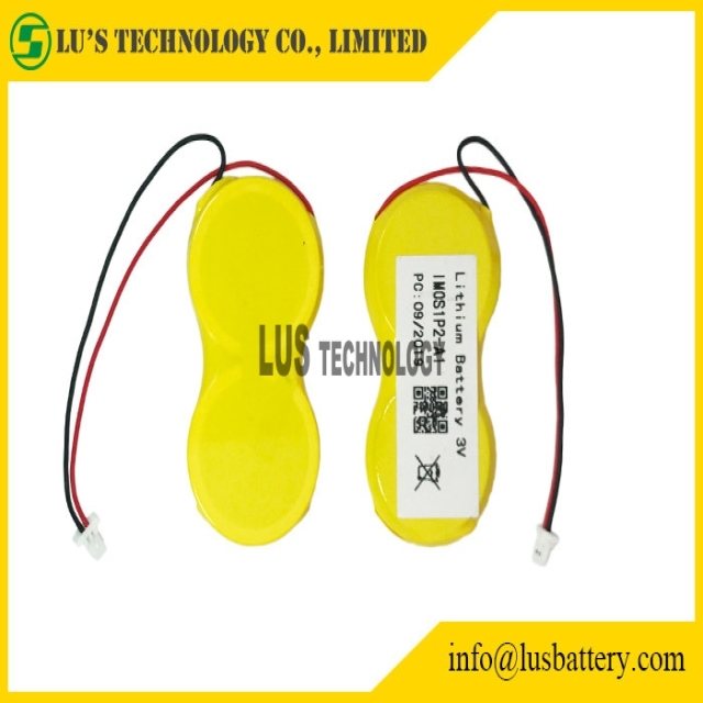 CR2450-2P 1200mah 3.0v Lithium Coin Battery With Wires JST Connector IMOS1S2P lithium battery OEM