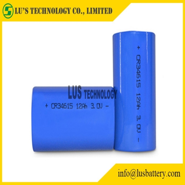 CR34615 3V 12ah Primary Lithium Battery 3.0v 12000mah CR34615 Li-MnO Power Type D Size Cylinder Shape